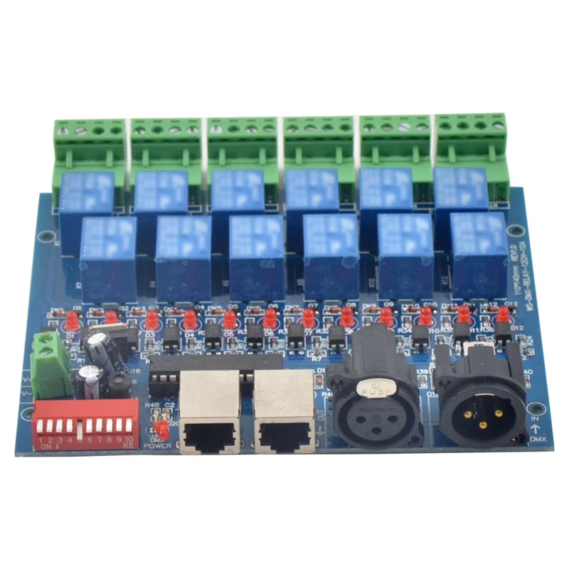 12-канальный релейный переключатель Dmx512, светодиодный декодер для освесветильник
12-канальный релейный переключатель Dmx512, светодиодный декодер для освесветильник