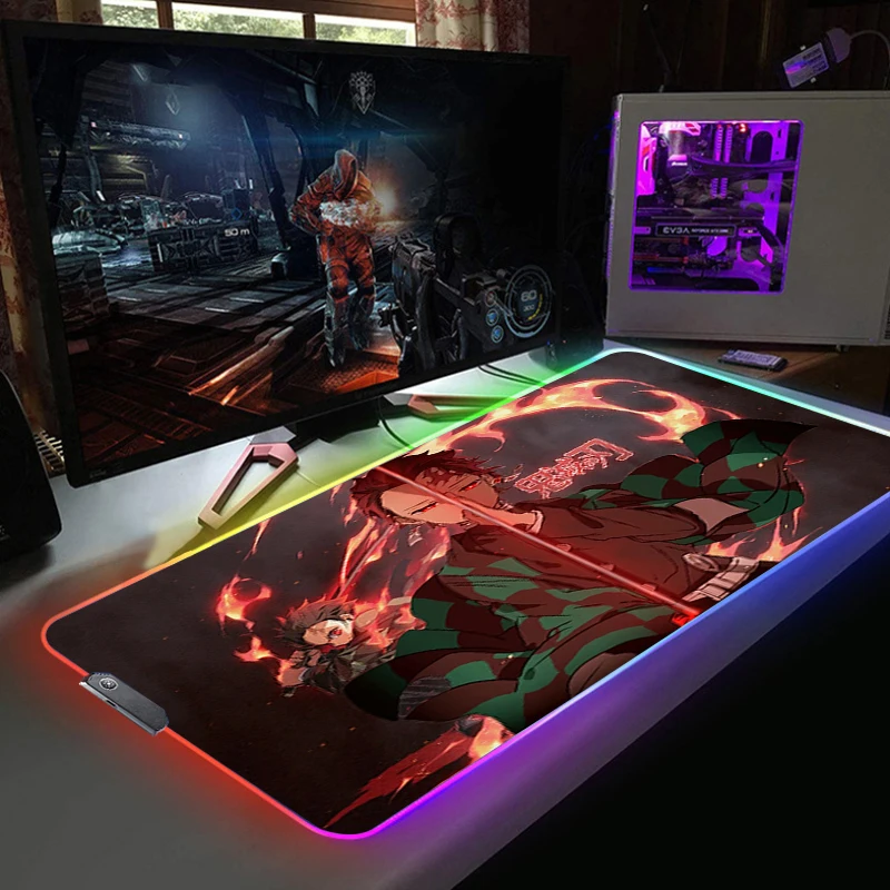Anime Kimetsu No Yaiba Mause Pad RGB Mouse LED Desk Cute Pc Gaming Gamer Cabinet Mats Lighting Mousepad Company Carpet Deskmat 
Anime Kimetsu No Yaiba Mause Pad RGB Mouse LED Desk Cute Pc Gaming Gamer Cabinet Mats Lighting Mousepad Company Carpet Deskmat