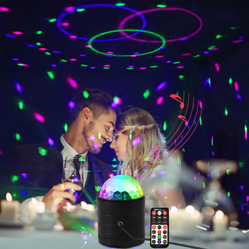 3W RGB Mini LED Stage Effect Lights Sound Activated Rotating Bean DJ Disco Ball Party Strobe Lamp For wedding Home Party Xmas
3W RGB Mini LED Stage Effect Lights Sound Activated Rotating Bean DJ Disco Ball Party Strobe Lamp For wedding Home Party Xmas