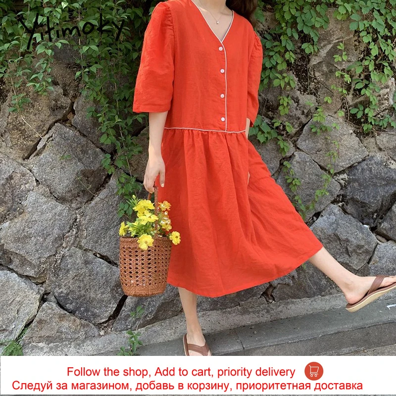 Yitimoky Vintage Woman Dress V-Neck Patchwork Single Breasted 2021 Summer Fashion Korean Elegant High Waist Out Wear Dresses
Yitimoky Vintage Woman Dress V-Neck Patchwork Single Breasted 2021 Summer Fashion Korean Elegant High Waist Out Wear Dresses