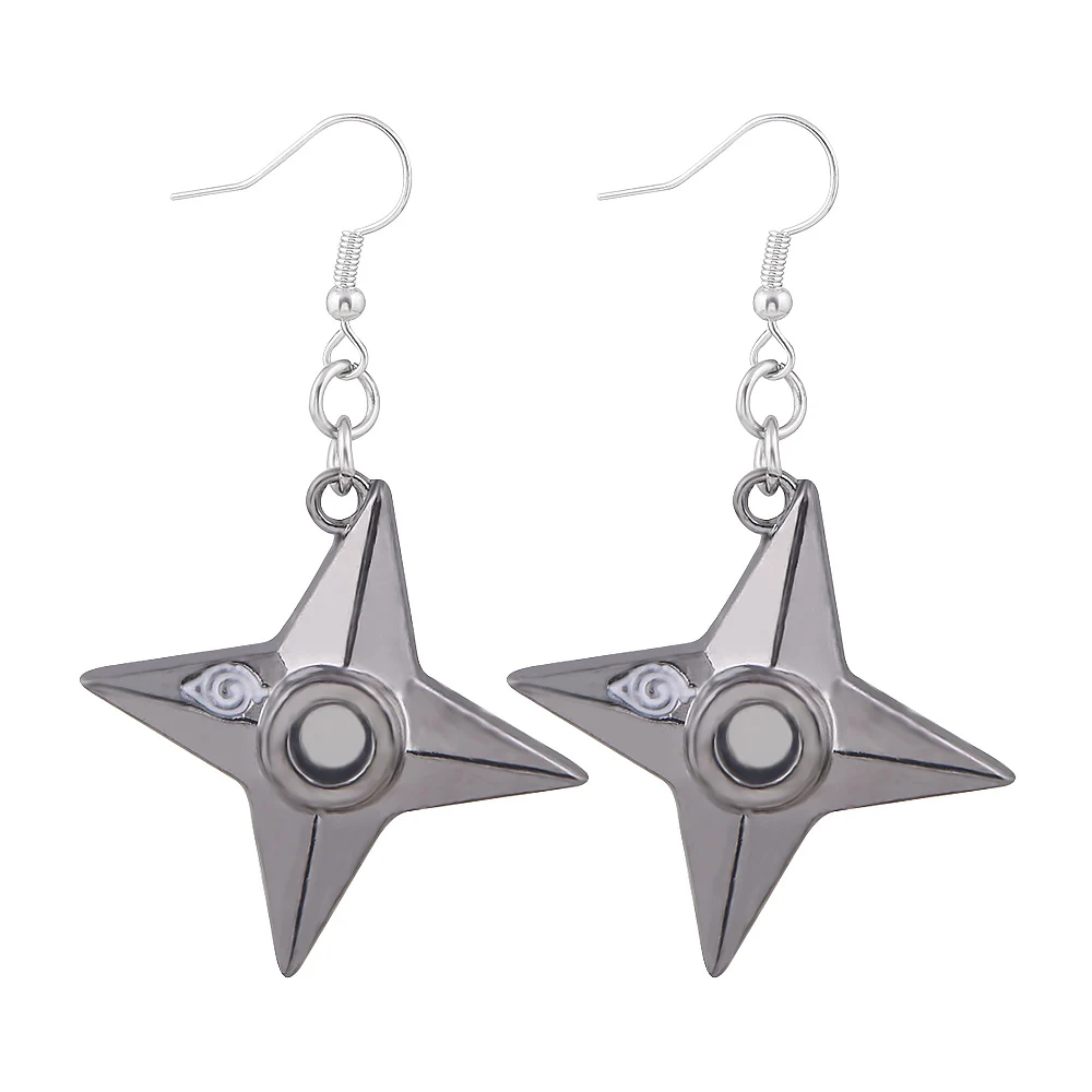 Naruto Shuriken Dart Weapon Earrings Konoha Black Japan Ninja Cosplay Anime Cool Statement Gothic Jewelry
Naruto Shuriken Dart Weapon Earrings Konoha Black Japan Ninja Cosplay Anime Cool Statement Gothic Jewelry