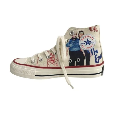 High-top with shoes canvas cartoon patterns in spring # lovers' shoes walking shoes
High-top with shoes canvas cartoon patterns in spring # lovers' shoes walking shoes