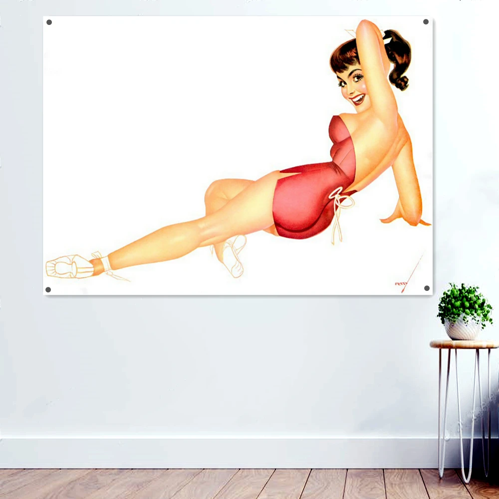 Tableau Mural Banner Flag Classic Vintage World War II Sexy Pin Up Girl Poster Wall Painting For Living Room Home Coffee Bar E5
Tableau Mural Banner Flag Classic Vintage World War II Sexy Pin Up Girl Poster Wall Painting For Living Room Home Coffee Bar E5