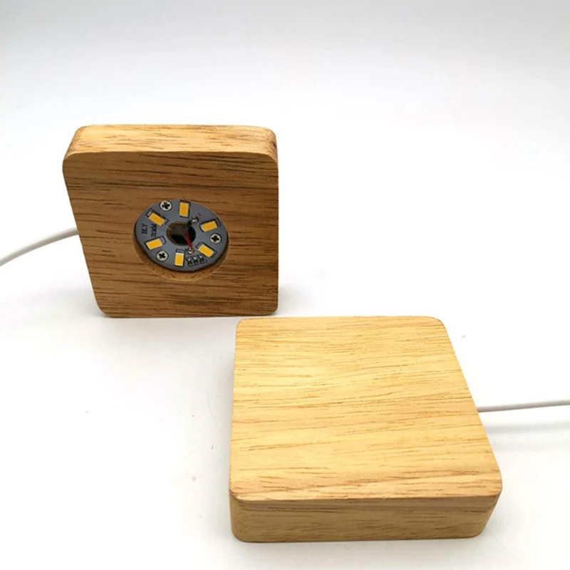LED Night Light Wooden Square Base Holder Display Stand for Crystals Glass Ball Illumination Lighting Accessories Decor 2020
LED Night Light Wooden Square Base Holder Display Stand for Crystals Glass Ball Illumination Lighting Accessories Decor 2020