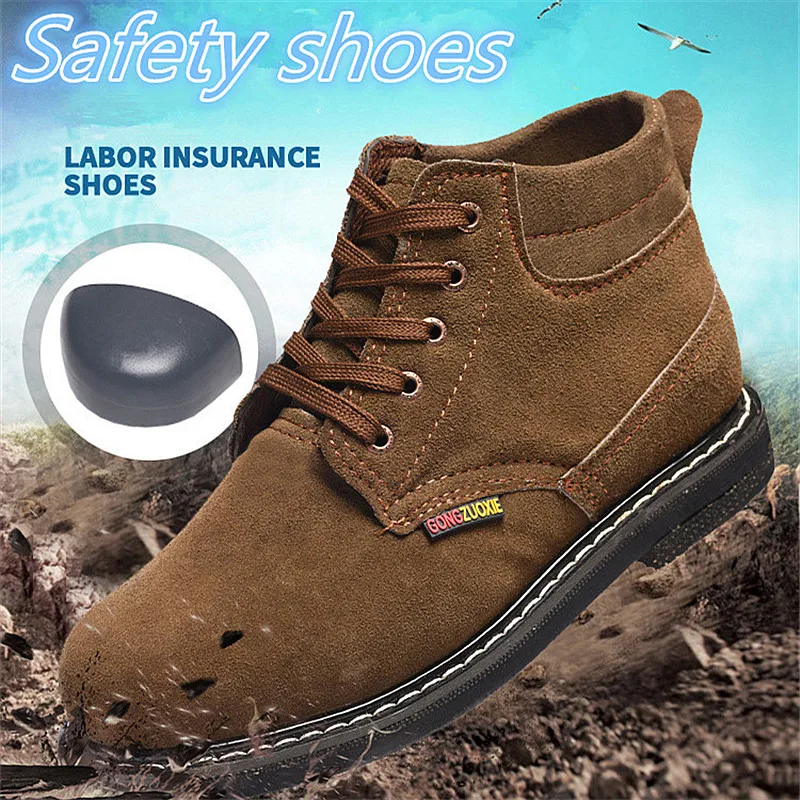 2023 Men's Thickened Safety Shoes Rubber Soles Anti-piercing Steel Toe Caps Anti-smashing Wear-resistant Workshop Protection
2023 Men's Thickened Safety Shoes Rubber Soles Anti-piercing Steel Toe Caps Anti-smashing Wear-resistant Workshop Protection
