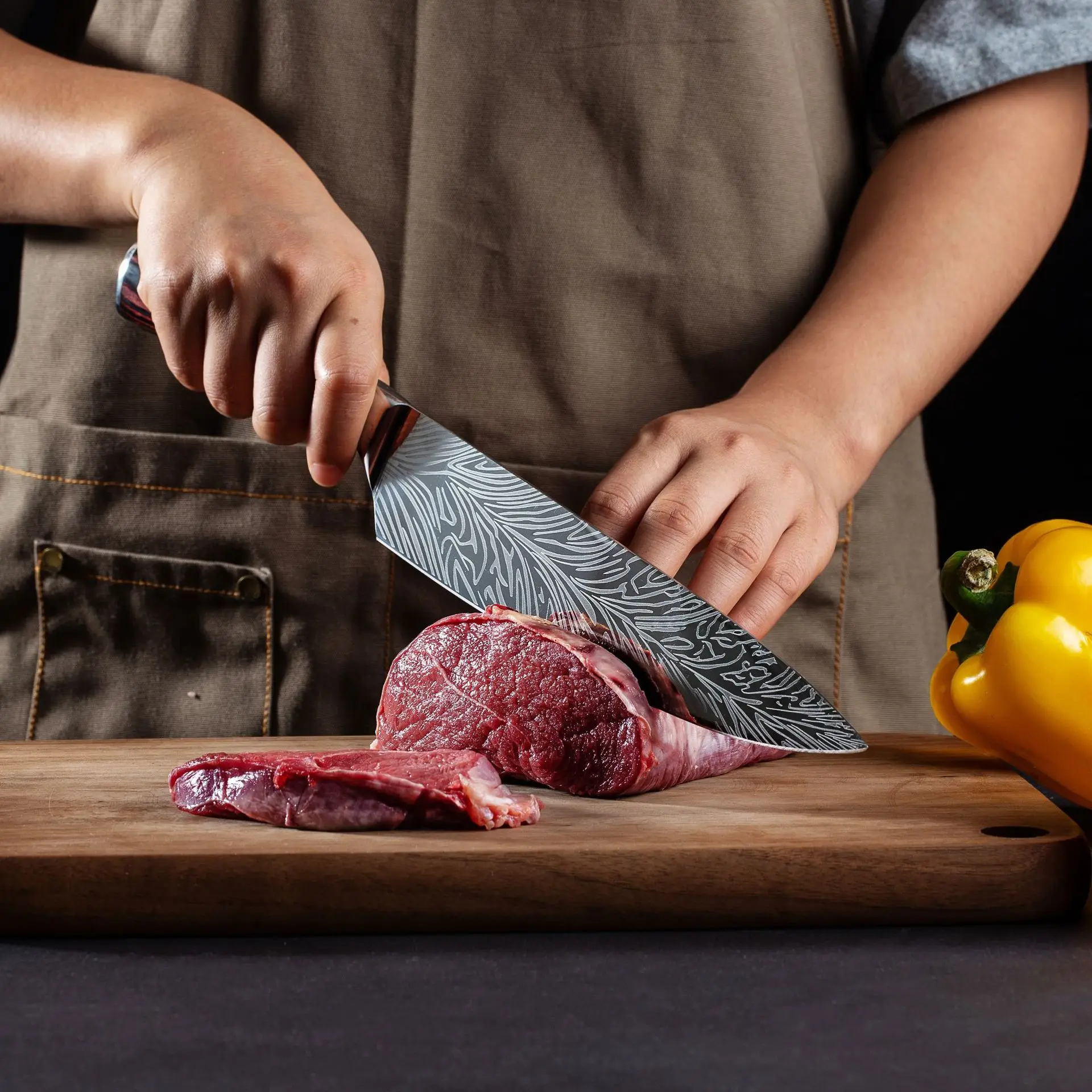 High carbon steel chef's knife stainless steel hand-forged anti-stick kitchen knife kitchen knife ebony handle
High carbon steel chef's knife stainless steel hand-forged anti-stick kitchen knife kitchen knife ebony handle