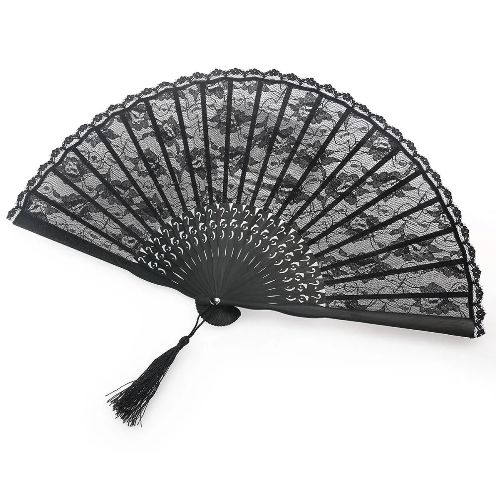 Spanish Victorian Hand Fan for Wedding Party Favor Fancy Dress (Black)
Spanish Victorian Hand Fan for Wedding Party Favor Fancy Dress (Black)