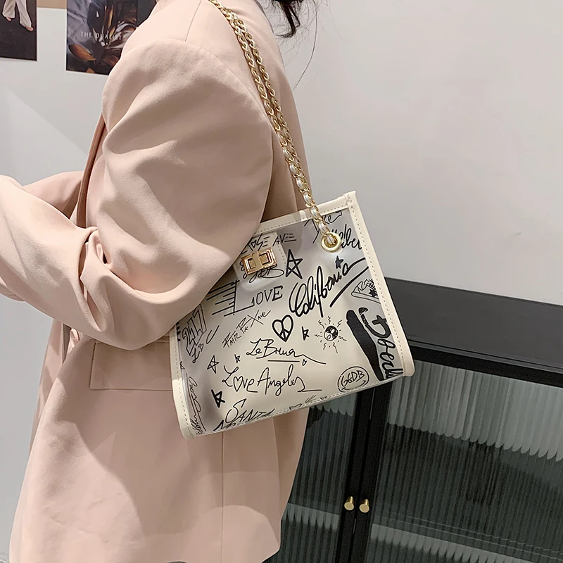 Fashion summer PVC letter large capacity shoulder bag luxury designer handbag designer crossbody bags bolso mujer sac femme
Fashion summer PVC letter large capacity shoulder bag luxury designer handbag designer crossbody bags bolso mujer sac femme