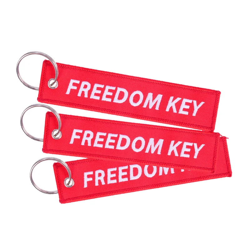Freedom Key Ring Custom Embroidery Keychain For Aviation Gifts Luggage Tag And Motorcycle Accessories
Freedom Key Ring Custom Embroidery Keychain For Aviation Gifts Luggage Tag And Motorcycle Accessories