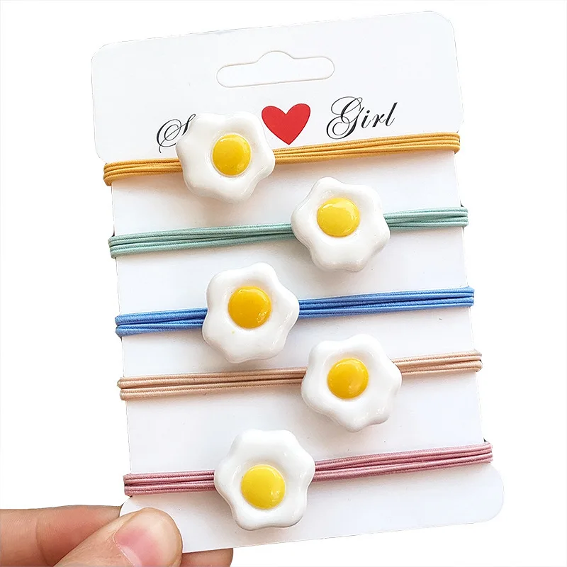 2PCS/Set Cartoon Poached Egg Elastic Hair Bands Scrunchies Ponytail Holder Headbands for Girls Rubber Bands for Hair Accessories
2PCS/Set Cartoon Poached Egg Elastic Hair Bands Scrunchies Ponytail Holder Headbands for Girls Rubber Bands for Hair Accessories