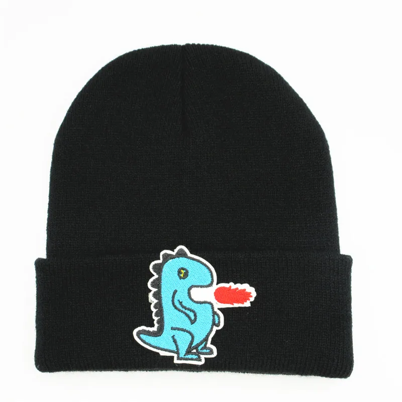 Cartoon dinosaur embroidery Thicken knitted hat winter warm hat Skullies cap beanie hat for kid men women 354
Cartoon dinosaur embroidery Thicken knitted hat winter warm hat Skullies cap beanie hat for kid men women 354