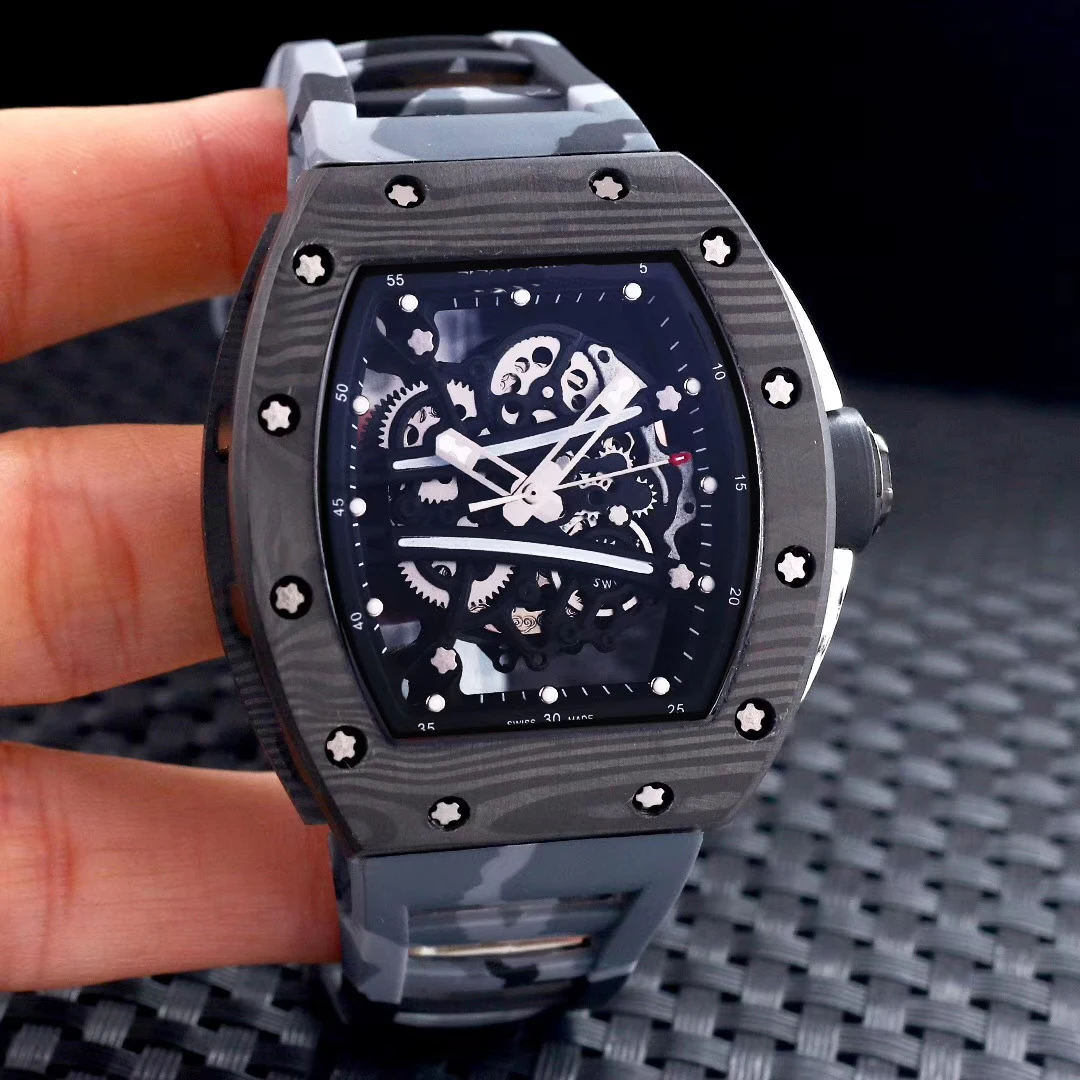 Brand New Black Rubber Men Watch Sapphire Automatic Mechanical Full Black Case YOHAN BLAKE Limited Carbon Fiber TPT Skeleton
Brand New Black Rubber Men Watch Sapphire Automatic Mechanical Full Black Case YOHAN BLAKE Limited Carbon Fiber TPT Skeleton