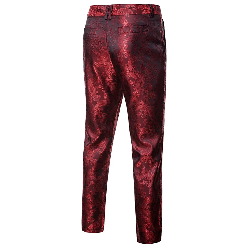 Men Fashion Pants Slim Casual Trousers Black Wine Red Purple Groom Suit Pants Stage Dress Costume Singer Host Night Club 
Men Fashion Pants Slim Casual Trousers Black Wine Red Purple Groom Suit Pants Stage Dress Costume Singer Host Night Club