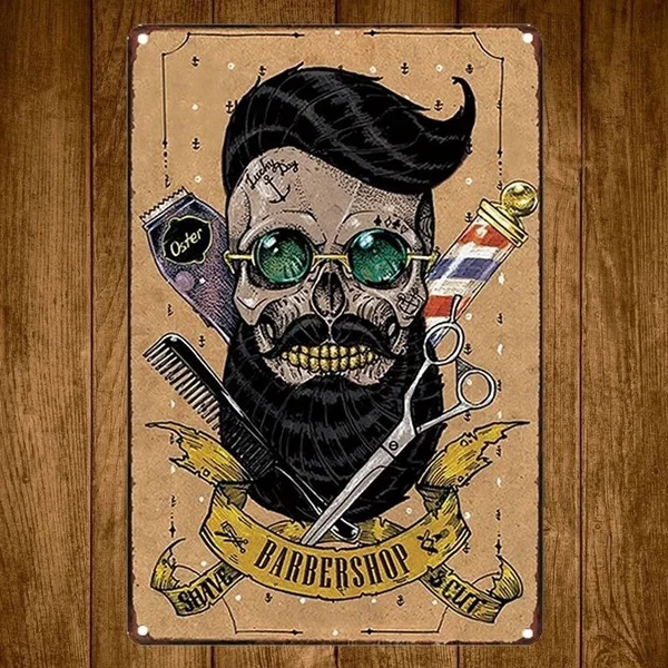 Barber Shop Shave Hair Cut Vintage Tin Signs CrSigns Wall Art Sticker 20x30 Cm (Visit Our Store, More Products!!!)
Barber Shop Shave Hair Cut Vintage Tin Signs CrSigns Wall Art Sticker 20x30 Cm (Visit Our Store, More Products!!!)