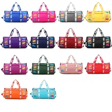 Designer Waterproof Handbags for Women Shoulder Bags for Women Female Fitness Multifunction Travel Bag Sports Cylindrical Shape