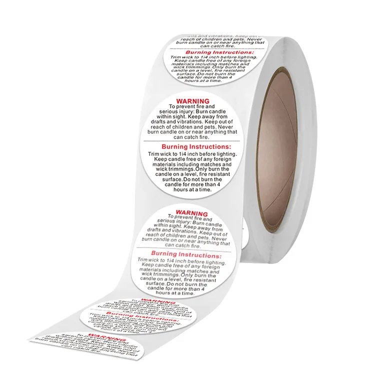 500pcs/roll Candle Warning Label Candle Jar Container Stickers Waterproof Wax Melting Safety Label Vow Sticker Label 3.8cm
500pcs/roll Candle Warning Label Candle Jar Container Stickers Waterproof Wax Melting Safety Label Vow Sticker Label 3.8cm