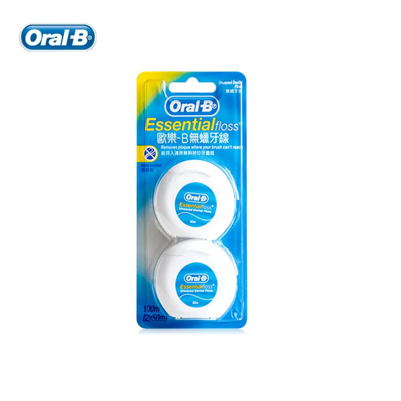 Oral B Essential Dental Flosser вощеная нить для гигиены полости рта межзубная щетка Зубная