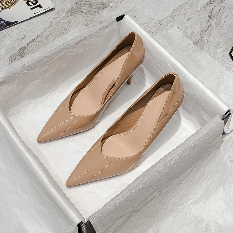 Spring 2020 New Wild Beige Small Fresh Sexy Single Shoes Professional High Heels Female Summer Stiletto Pointed
Spring 2020 New Wild Beige Small Fresh Sexy Single Shoes Professional High Heels Female Summer Stiletto Pointed