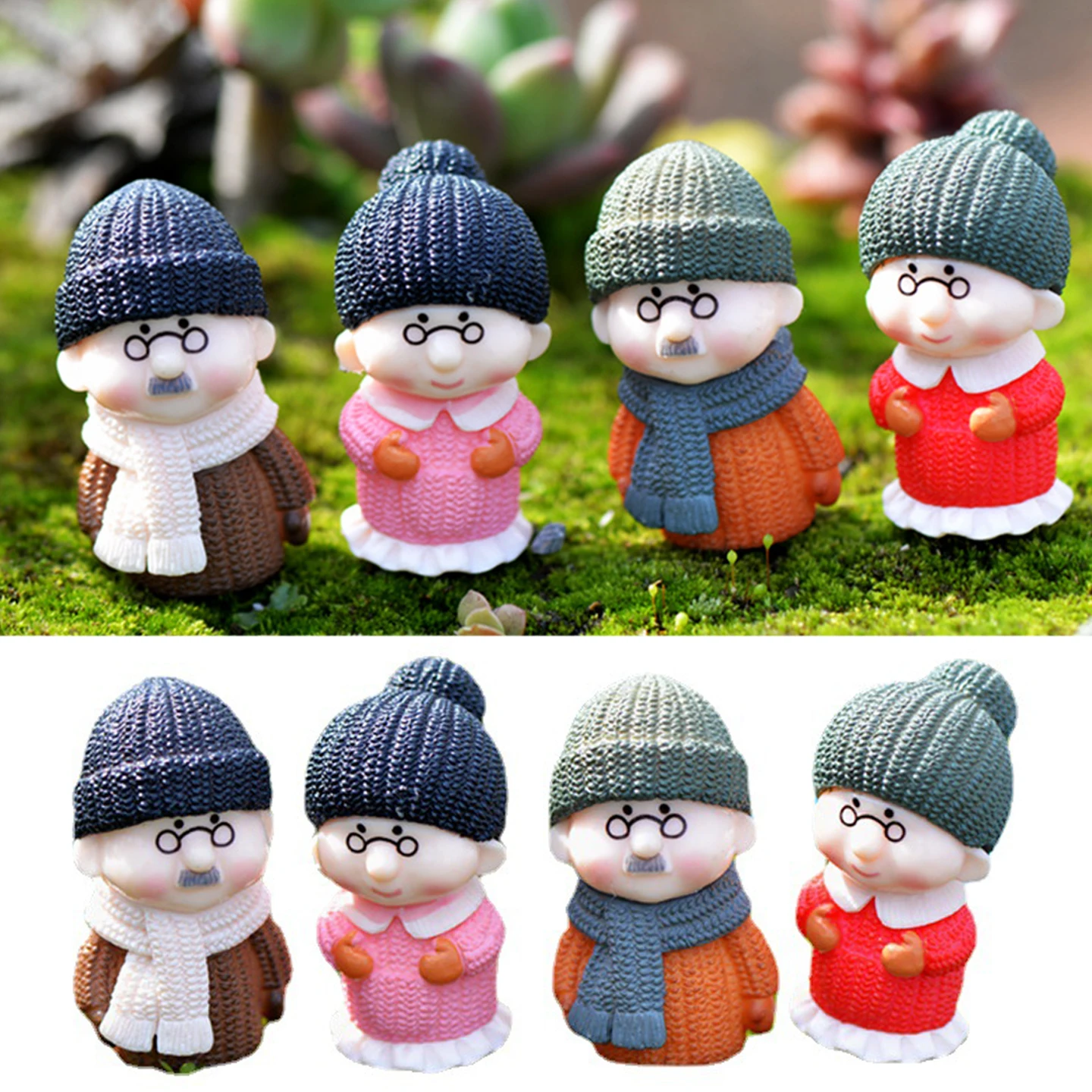 Mini Resin Moss Micro landscape Ornaments Outdoor Garden Dwarf Ornaments Handicraft Flower Pot Winter Clothes Grandparents
Mini Resin Moss Micro landscape Ornaments Outdoor Garden Dwarf Ornaments Handicraft Flower Pot Winter Clothes Grandparents