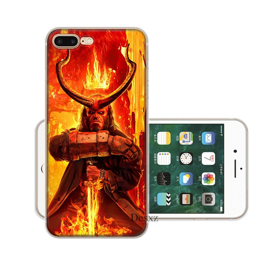 Чехол на мобильный телефон для iPhone Apple XR X XS Max 6 6s 7 8 P Lus 5 2 SE Hellboy Rise защита |