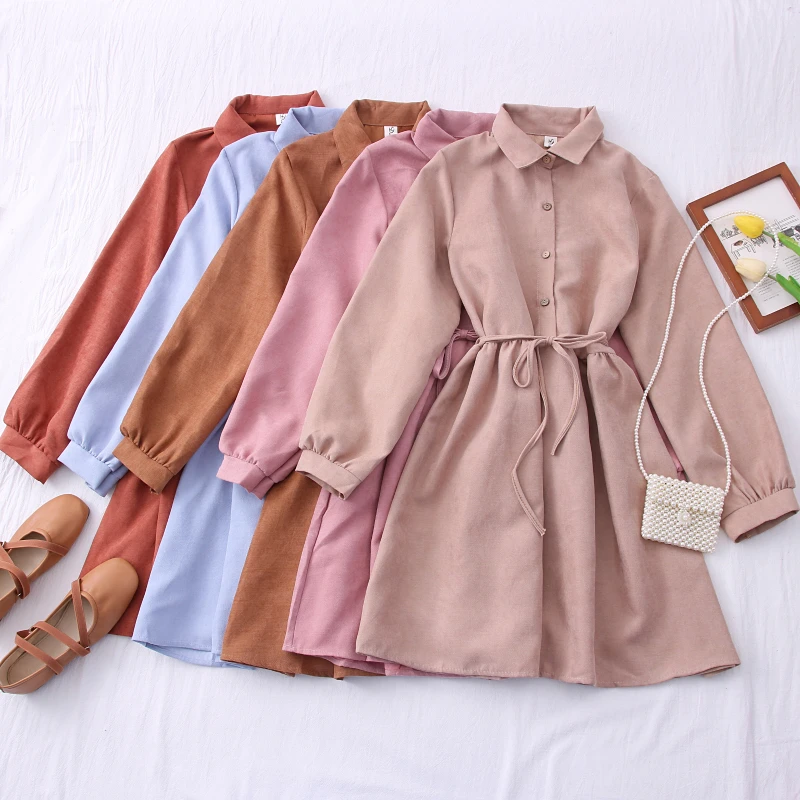 New Women Corduroy Dress 2021 Spring Autumn Slim High Waist Long Sleeve Casual Dresses Vestidos Mujer Ladies Vintage Kneet Dress
New Women Corduroy Dress 2021 Spring Autumn Slim High Waist Long Sleeve Casual Dresses Vestidos Mujer Ladies Vintage Kneet Dress