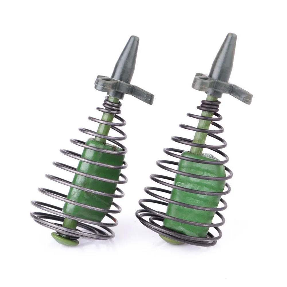2pcs Spring Fishing Feeder Carp Bream Tackle Bait Cage Inline Method Swim Feeder For Catching Crucian Carp Peaceful Fish Tool
2pcs Spring Fishing Feeder Carp Bream Tackle Bait Cage Inline Method Swim Feeder For Catching Crucian Carp Peaceful Fish Tool