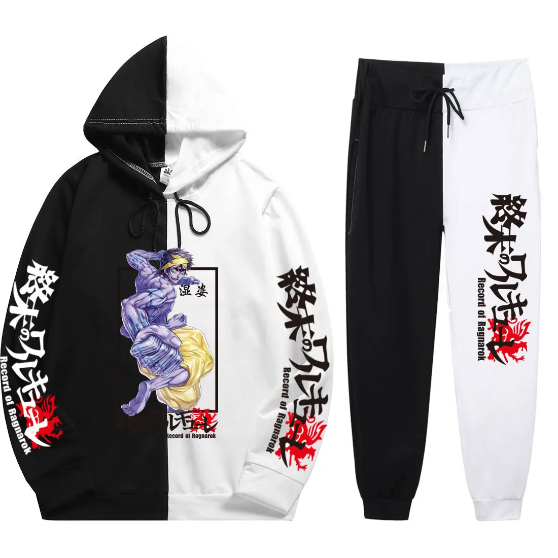 New Summer Autumn Man 2 Pieces Sets Anime Record Of Ragnarok Print Loose And Comfortable Patchwork Thin Hoodie+Patchwork Pants
New Summer Autumn Man 2 Pieces Sets Anime Record Of Ragnarok Print Loose And Comfortable Patchwork Thin Hoodie+Patchwork Pants