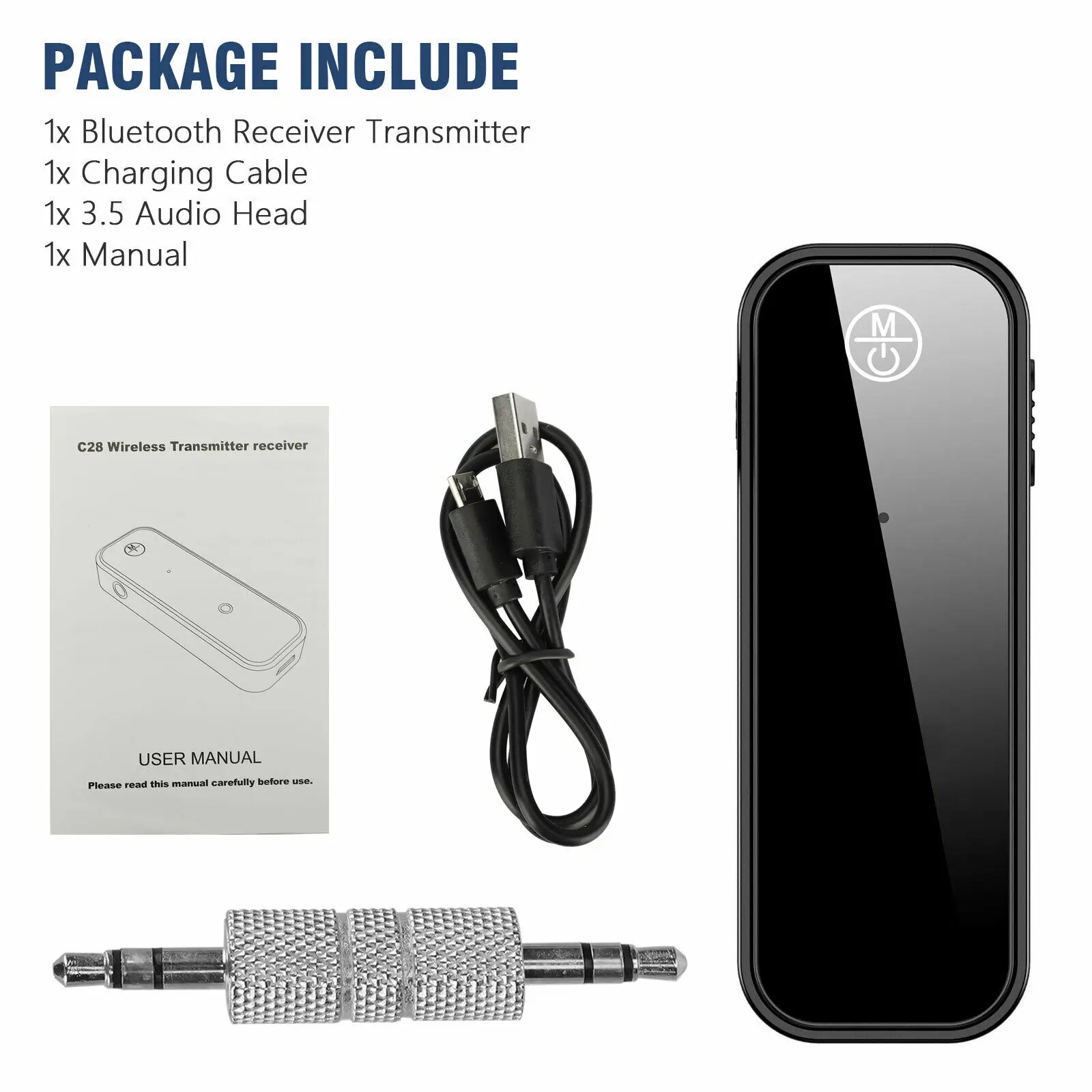 USB-передатчик 2 в 1 Bluetooth 5 0 аудиоадаптер 3 мм AUX автомобильный аудиоприемник для
