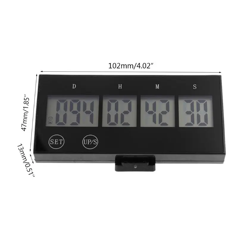 

Digital Timer Countdown 999 Days Clock Touch Key LCD Large Screen Event Reminder