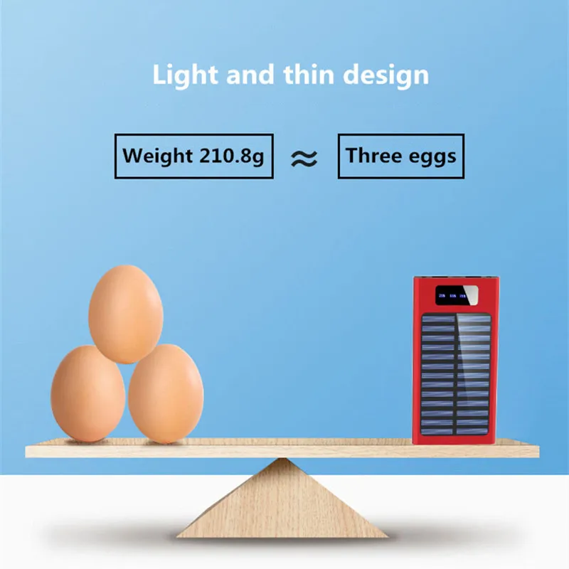 Portable Solar Power Bank For iPhone Sansung 8000mAh Solar Charger For Huawei Xiaomi External Power bank Charger With LED Light
Portable Solar Power Bank For iPhone Sansung 8000mAh Solar Charger For Huawei Xiaomi External Power bank Charger With LED Light