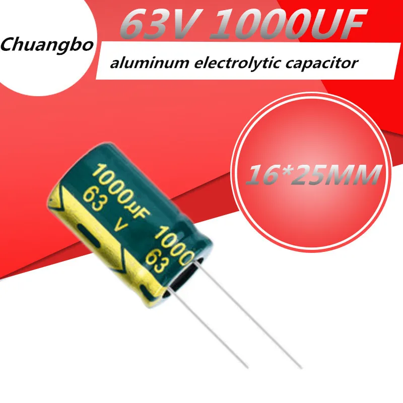 5pcs/lot Higt quality 63V1000UF 63V 1000UF 16*25MM 10*20MM aluminum electrolytic capacitor 63V 1000UF 16*25MM
5pcs/lot Higt quality 63V1000UF 63V 1000UF 16*25MM 10*20MM aluminum electrolytic capacitor 63V 1000UF 16*25MM