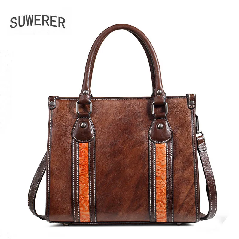 SUWERER New Genuine Leather women bags women handbag real cowhide leather shoulder bag women bags designer leather tote bag
SUWERER New Genuine Leather women bags women handbag real cowhide leather shoulder bag women bags designer leather tote bag