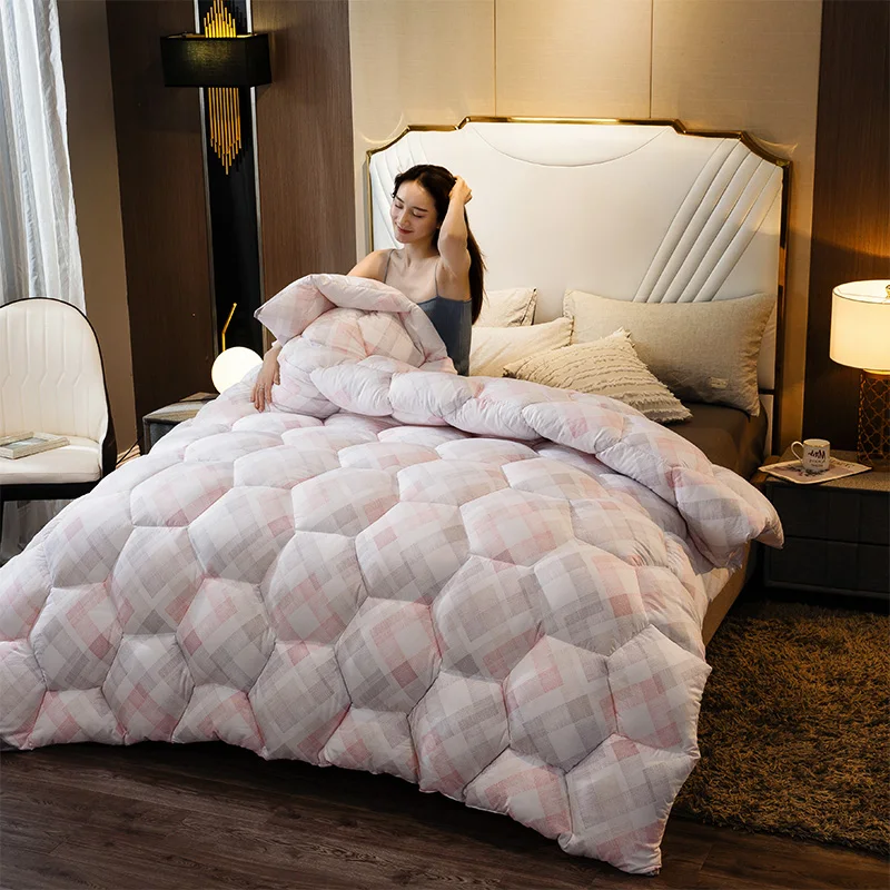 Summer Down Duvet Warm Cotton Feather Quilt 3D Flower Print Down Quilt Home Textiles Exquisite Fluffy Thick Winter Bedding 
Summer Down Duvet Warm Cotton Feather Quilt 3D Flower Print Down Quilt Home Textiles Exquisite Fluffy Thick Winter Bedding