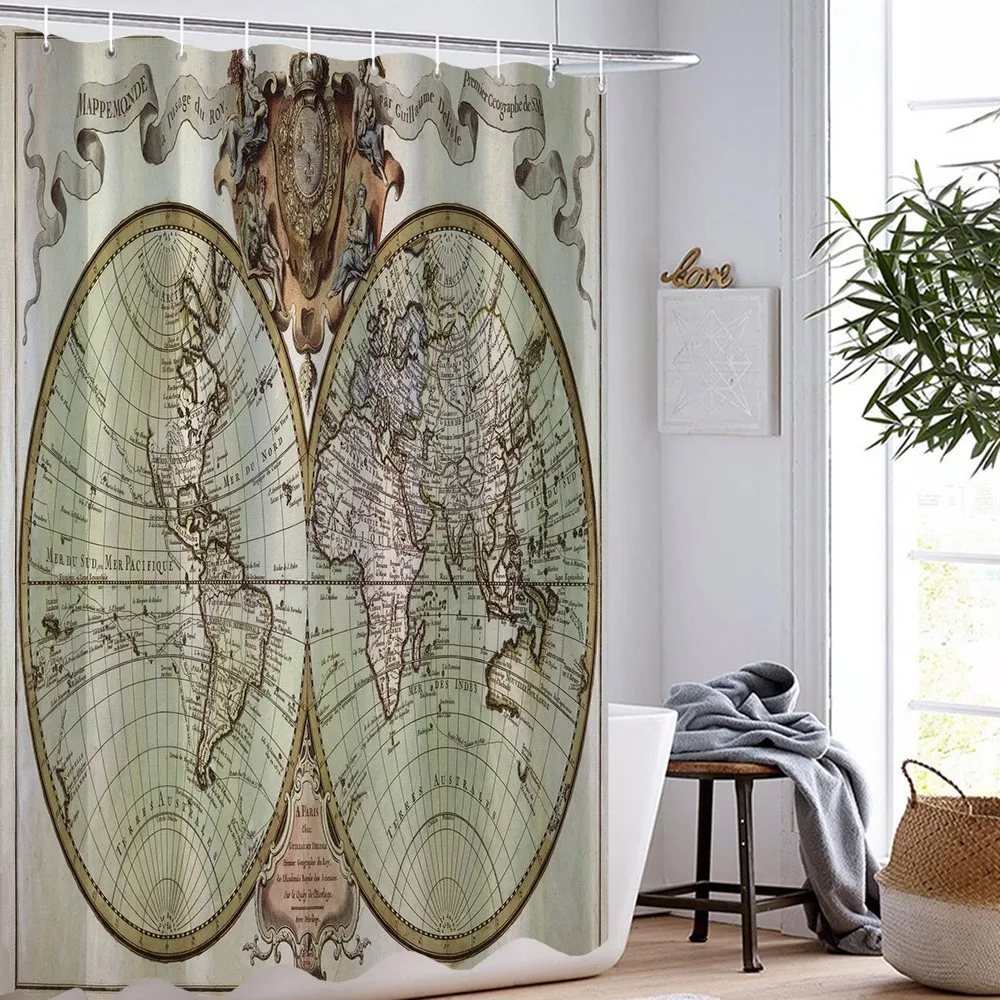 World Map 3D Print Shower Curtain European Style Bathroom Curtain 3D Printing Single Good Quality Polyester For Bathroom Decor
World Map 3D Print Shower Curtain European Style Bathroom Curtain 3D Printing Single Good Quality Polyester For Bathroom Decor
