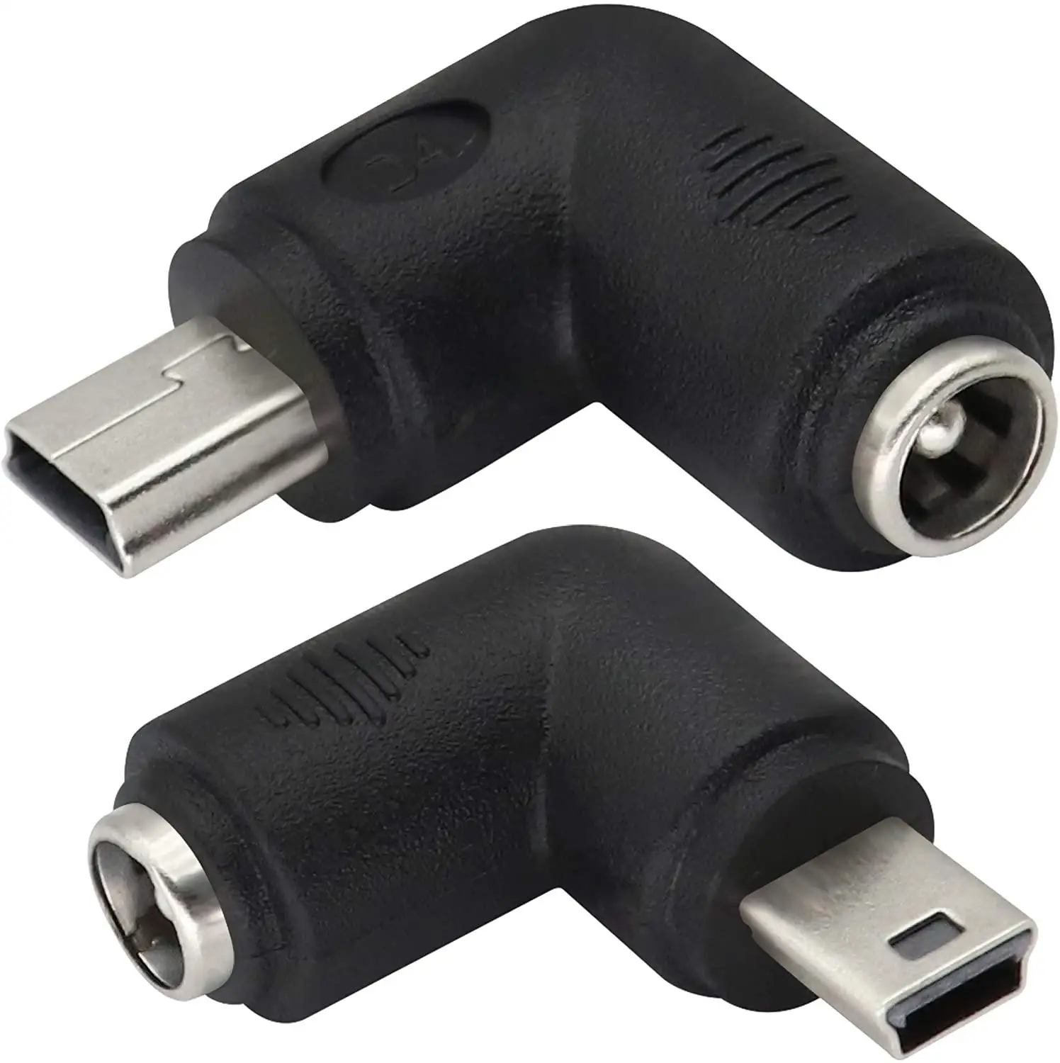 2 Упак. 90 градусов USB мини DC адаптер питания правый угол папа к 5 5x2 1 мм баррель