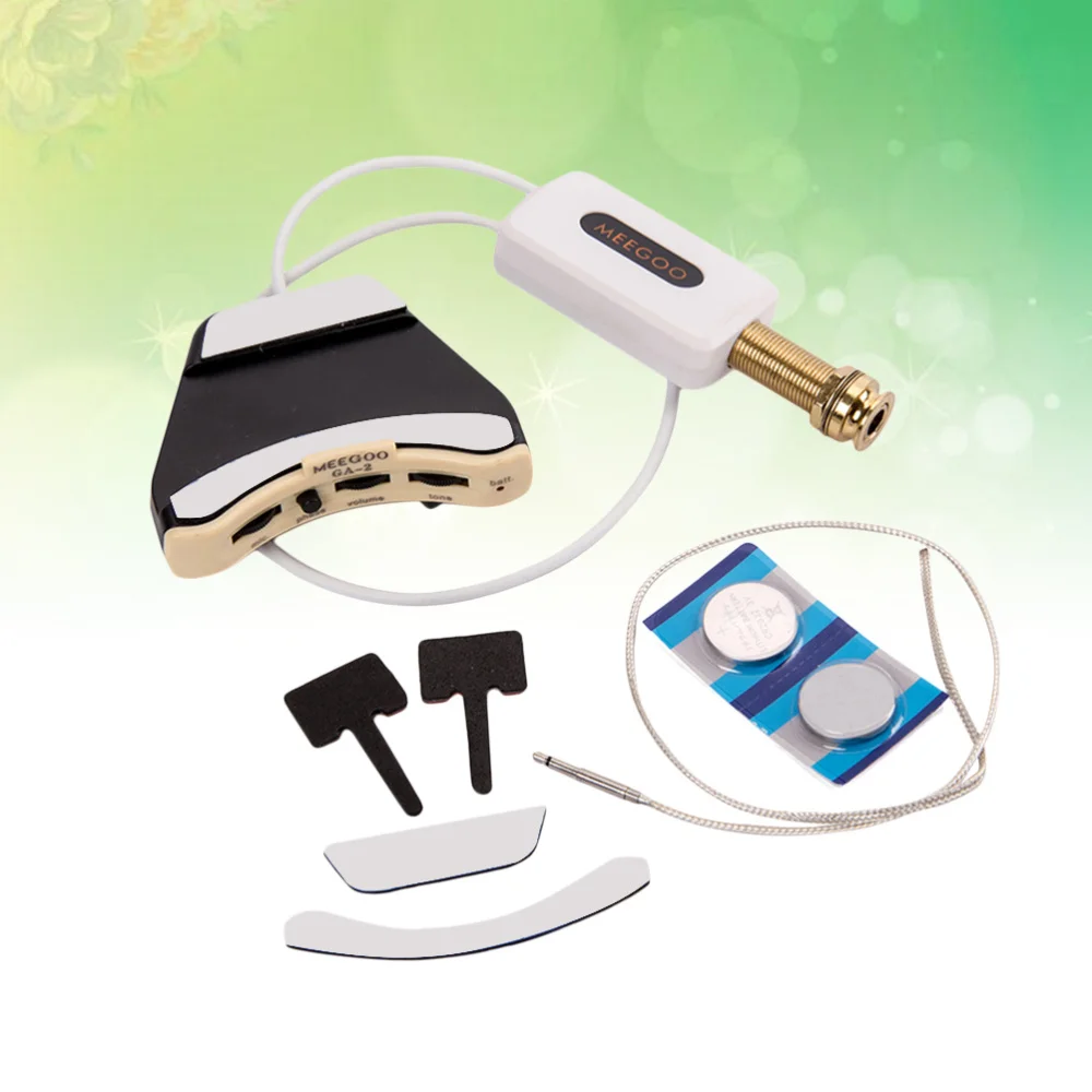 1 Set GMB360 Acoustic Classical Guitar Sound Hole Soundhole Pickup Piezo Pickup Guitar Preamp with Volume Phase Bass Treble Cont
1 Set GMB360 Acoustic Classical Guitar Sound Hole Soundhole Pickup Piezo Pickup Guitar Preamp with Volume Phase Bass Treble Cont