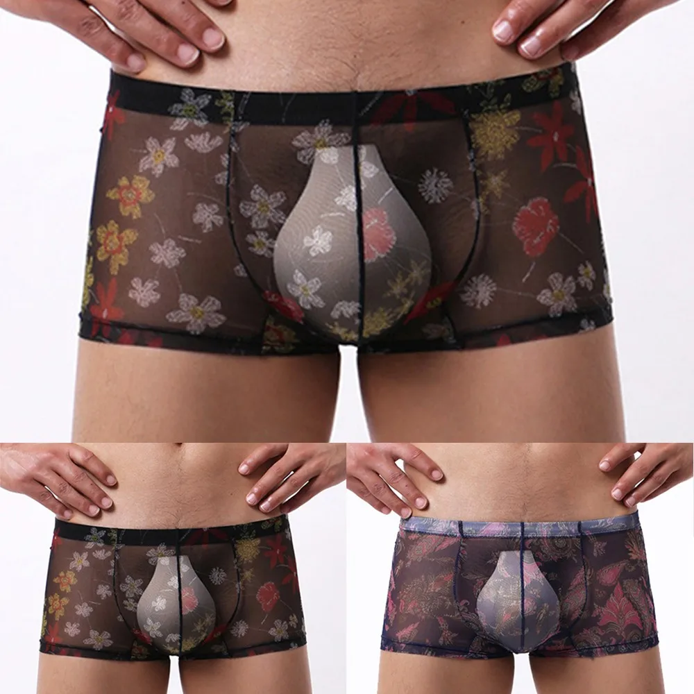 Men's Mesh Bikini Boxers Sexy See Through Underpants Breathable Panties Comfy Bottom Shorts Panties Gays Briefs Sissy Underwear
Men's Mesh Bikini Boxers Sexy See Through Underpants Breathable Panties Comfy Bottom Shorts Panties Gays Briefs Sissy Underwear