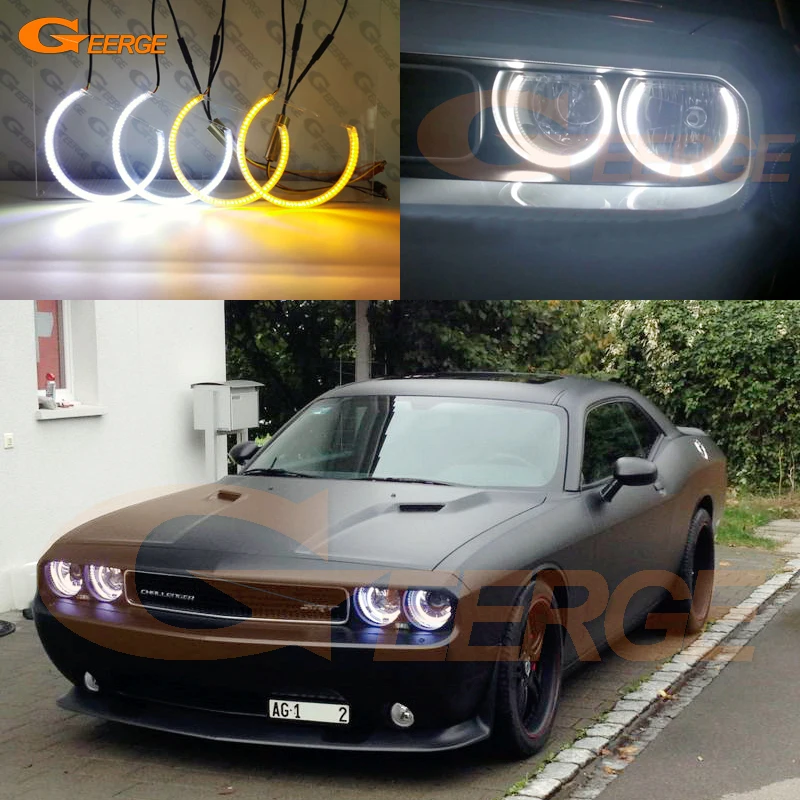 For Dodge Challenger 2008 - 2014 Ultra Bright A/W Switchback Day Light turn signal SMD Led Angel Eyes Kit Halo Rings Light
For Dodge Challenger 2008 - 2014 Ultra Bright A/W Switchback Day Light turn signal SMD Led Angel Eyes Kit Halo Rings Light