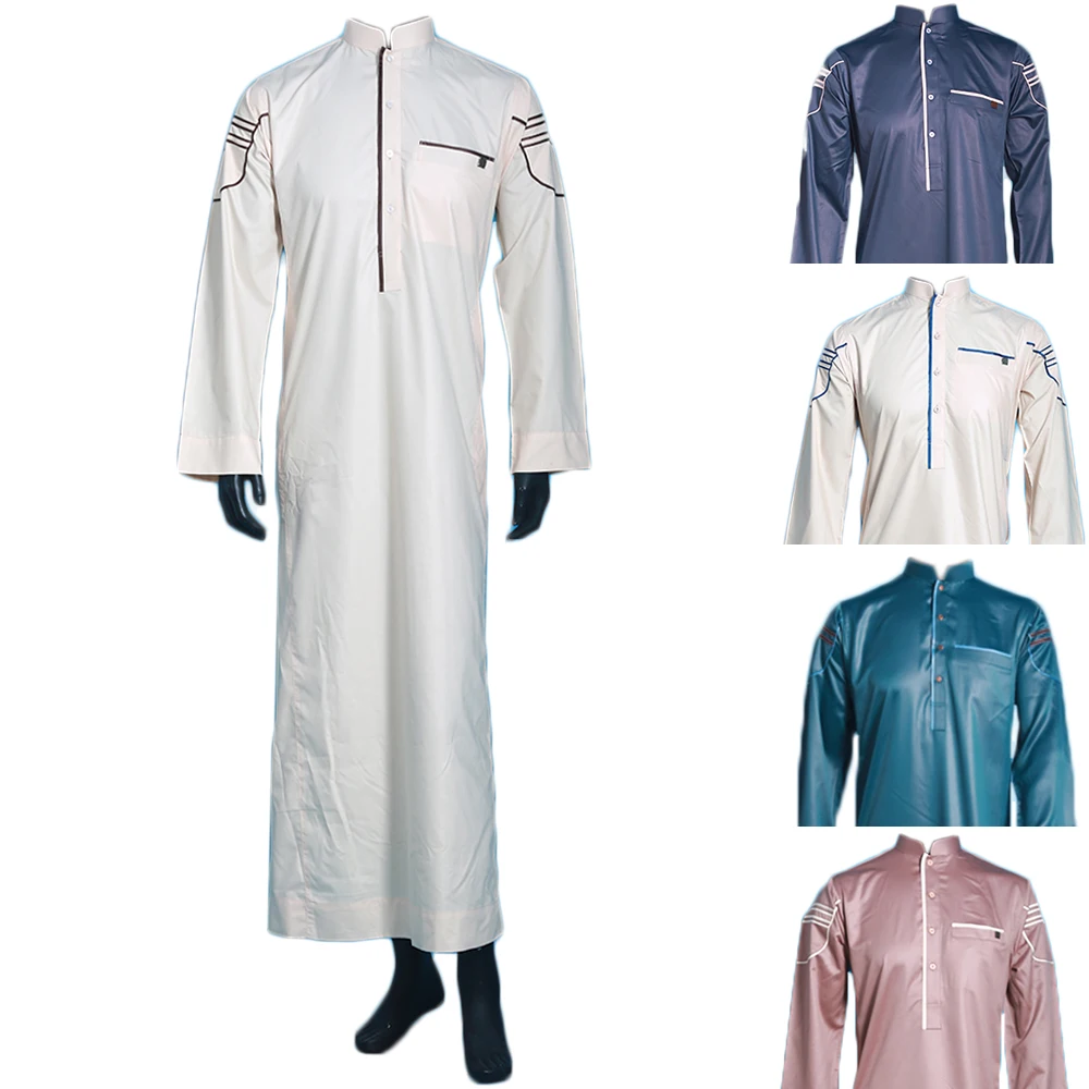 Suadi Style Abaya Men Islamic Long Sleeve Muslim Thobe Islamic Jubbah Middle East Arab Pakistan Long Kaftan Robe
Suadi Style Abaya Men Islamic Long Sleeve Muslim Thobe Islamic Jubbah Middle East Arab Pakistan Long Kaftan Robe