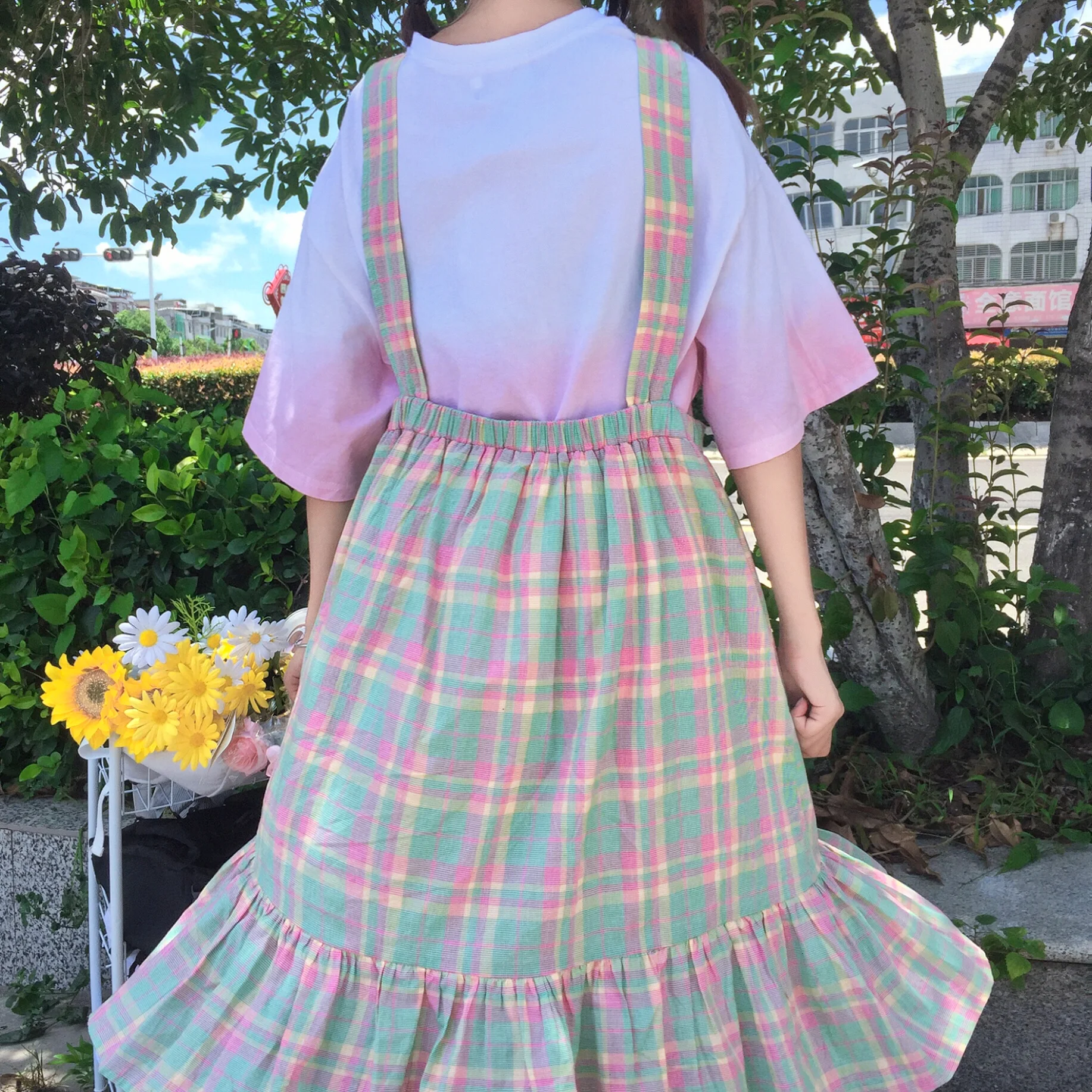 Japanese Soft Girl Summer Dress Sweet Multicolor Plaid Pocket Suspenders Sleeveless Dresses Kawaii Ruffles Spaghetti Strap Dress
Japanese Soft Girl Summer Dress Sweet Multicolor Plaid Pocket Suspenders Sleeveless Dresses Kawaii Ruffles Spaghetti Strap Dress