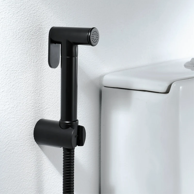 Black Toilet Sprayer Bidet Bathroom Hand-Held Shower Wall-Mounted Faucet Bathroom Accessories 
Black Toilet Sprayer Bidet Bathroom Hand-Held Shower Wall-Mounted Faucet Bathroom Accessories