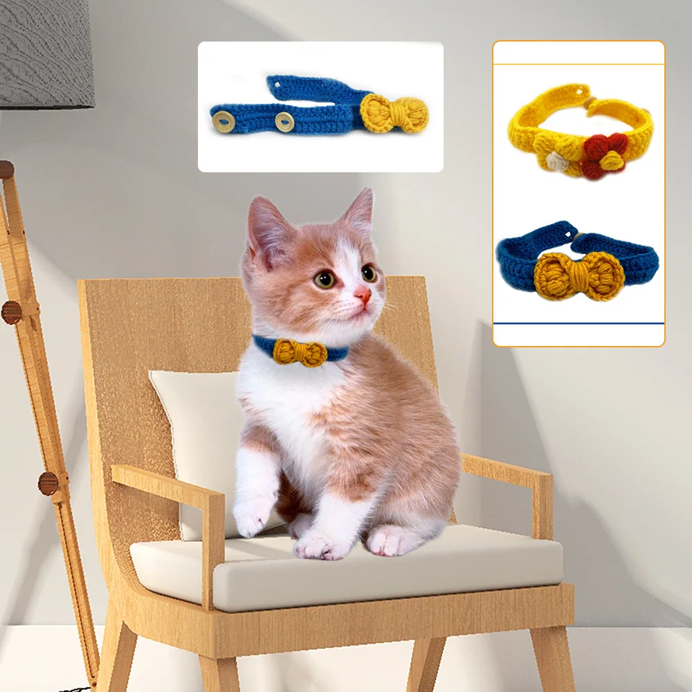 Cats and Dogs Sweet Crochet Collars Pet Scarves Bow Ties Flowers Hand Knitted Necklaces Bows Cat Accessories Schnauzer Gifts
Cats and Dogs Sweet Crochet Collars Pet Scarves Bow Ties Flowers Hand Knitted Necklaces Bows Cat Accessories Schnauzer Gifts