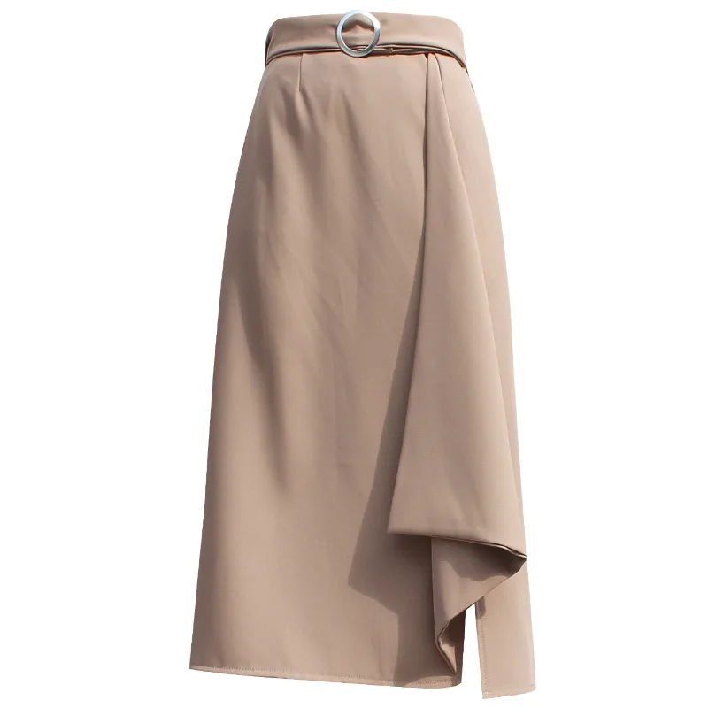 Office Ladies Women Work Formal Skirts Knee Length Midi High Waist A Line Skirt with Sashes Vintage Ruffles Faldas Jupe Femme
Office Ladies Women Work Formal Skirts Knee Length Midi High Waist A Line Skirt with Sashes Vintage Ruffles Faldas Jupe Femme