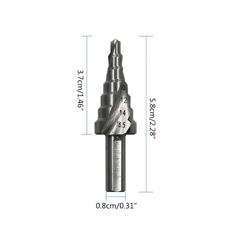 4-16.5mm Triangle Shank Step Drill Spiral Metals Platic Multiple Hole Drill Tool K3KD
4-16.5mm Triangle Shank Step Drill Spiral Metals Platic Multiple Hole Drill Tool K3KD