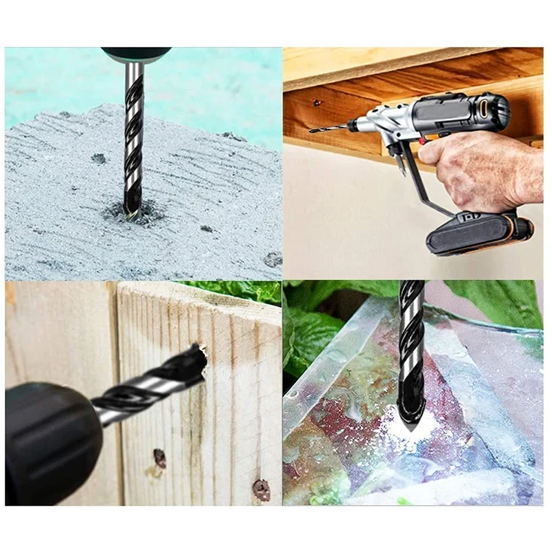 15Pcs Masonry Drill Bits Set 3-16mm for Glass Concrete Marble Brick Tile Wood Triple-cornered Alloy Masonry Bit
15Pcs Masonry Drill Bits Set 3-16mm for Glass Concrete Marble Brick Tile Wood Triple-cornered Alloy Masonry Bit