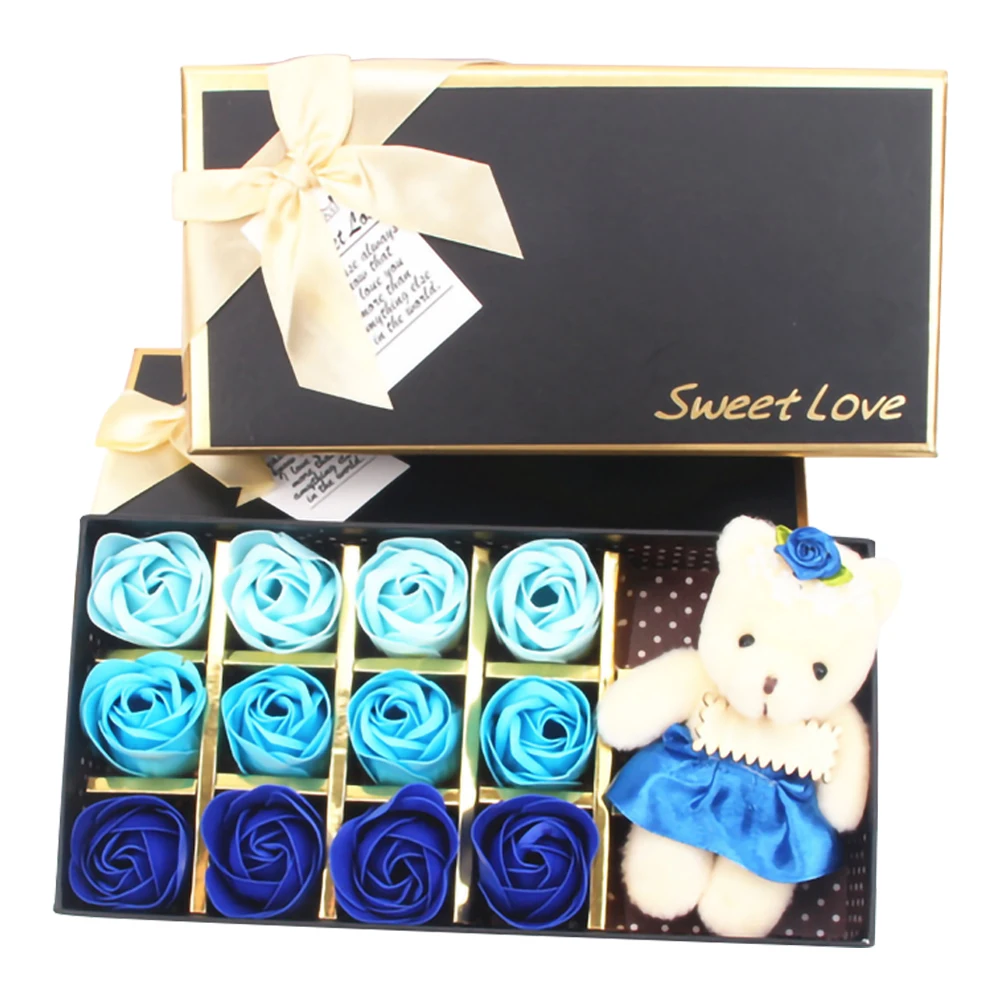 12 PCS Romantic Rose Soap Flower Gift Plush Animal Teddy Bear Doll Artificial Suitable for Household and Wedding Decoration
12 PCS Romantic Rose Soap Flower Gift Plush Animal Teddy Bear Doll Artificial Suitable for Household and Wedding Decoration