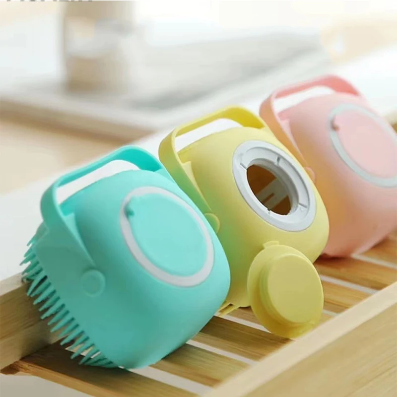 Colorful Soft Silicone Brush With Hook With Soap Dispenser Bath Towels Body Brush Bath Exfoliating Scrubbing Tool 
Colorful Soft Silicone Brush With Hook With Soap Dispenser Bath Towels Body Brush Bath Exfoliating Scrubbing Tool