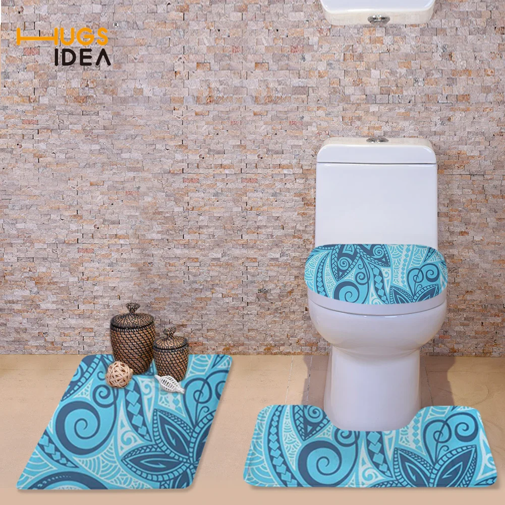 HUGSIDEA Soft Flannel Contour Rug Pedestal Mat And Toilet Lid Cover Polynesian Mosaic Design Toilet Seat Covers Wam Washroom
HUGSIDEA Soft Flannel Contour Rug Pedestal Mat And Toilet Lid Cover Polynesian Mosaic Design Toilet Seat Covers Wam Washroom
