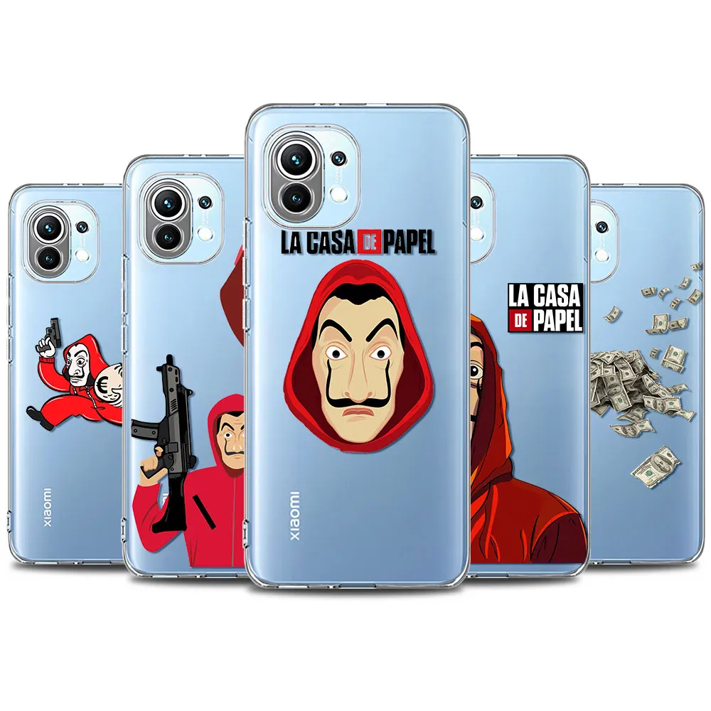 La Casa De Papel Money Heist Clear Cover For Xiaomi 11 Note 10 Ultra 10 10T 9 9T Pro Lite 11i 10S CC9e A2 Silicone Capa Case
La Casa De Papel Money Heist Clear Cover For Xiaomi 11 Note 10 Ultra 10 10T 9 9T Pro Lite 11i 10S CC9e A2 Silicone Capa Case