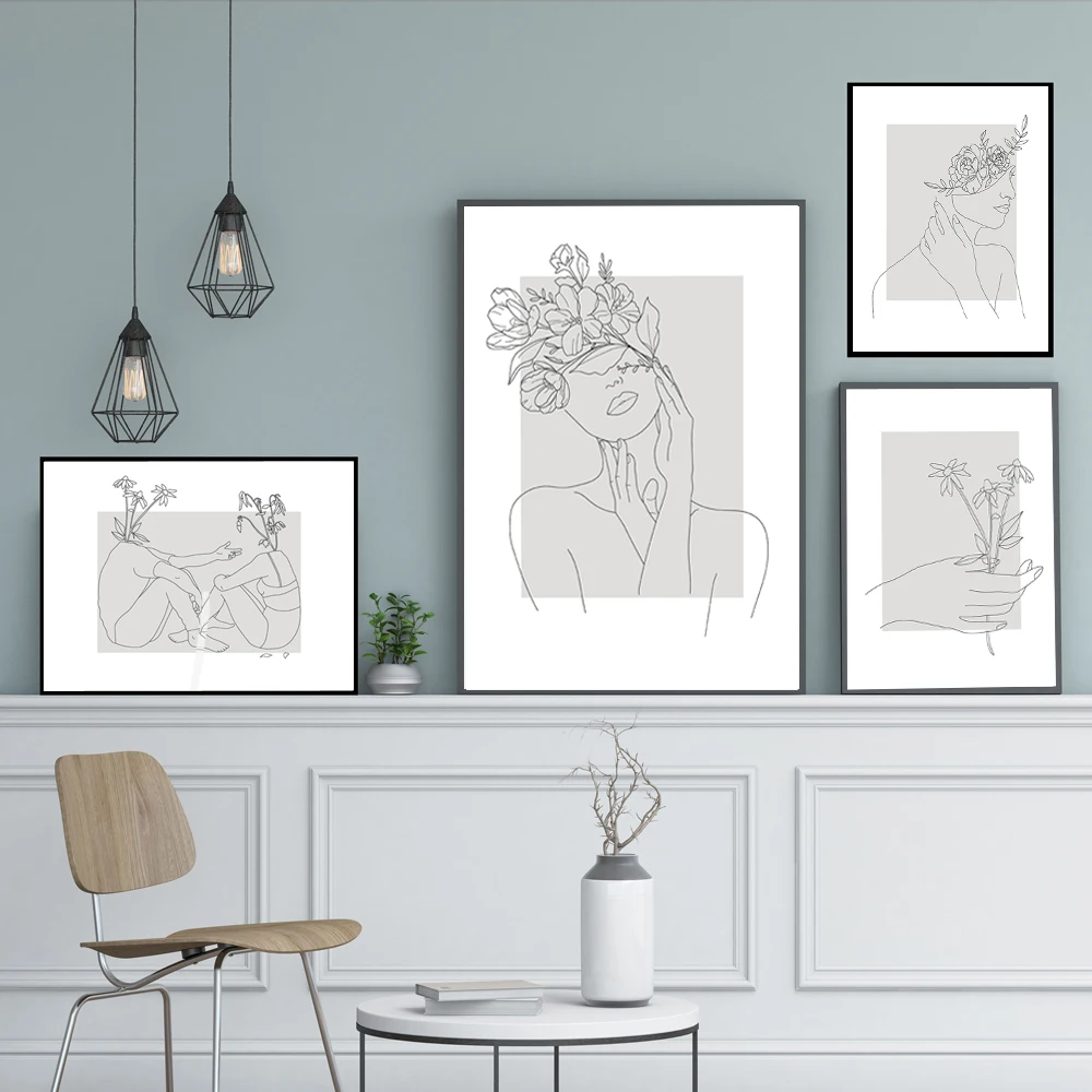Abstract Women Line Drawing Nordic Posters Prints Canvas Painting Wall Art Flower Girl Wall Picture Modern Bedroom Home Decor
Abstract Women Line Drawing Nordic Posters Prints Canvas Painting Wall Art Flower Girl Wall Picture Modern Bedroom Home Decor